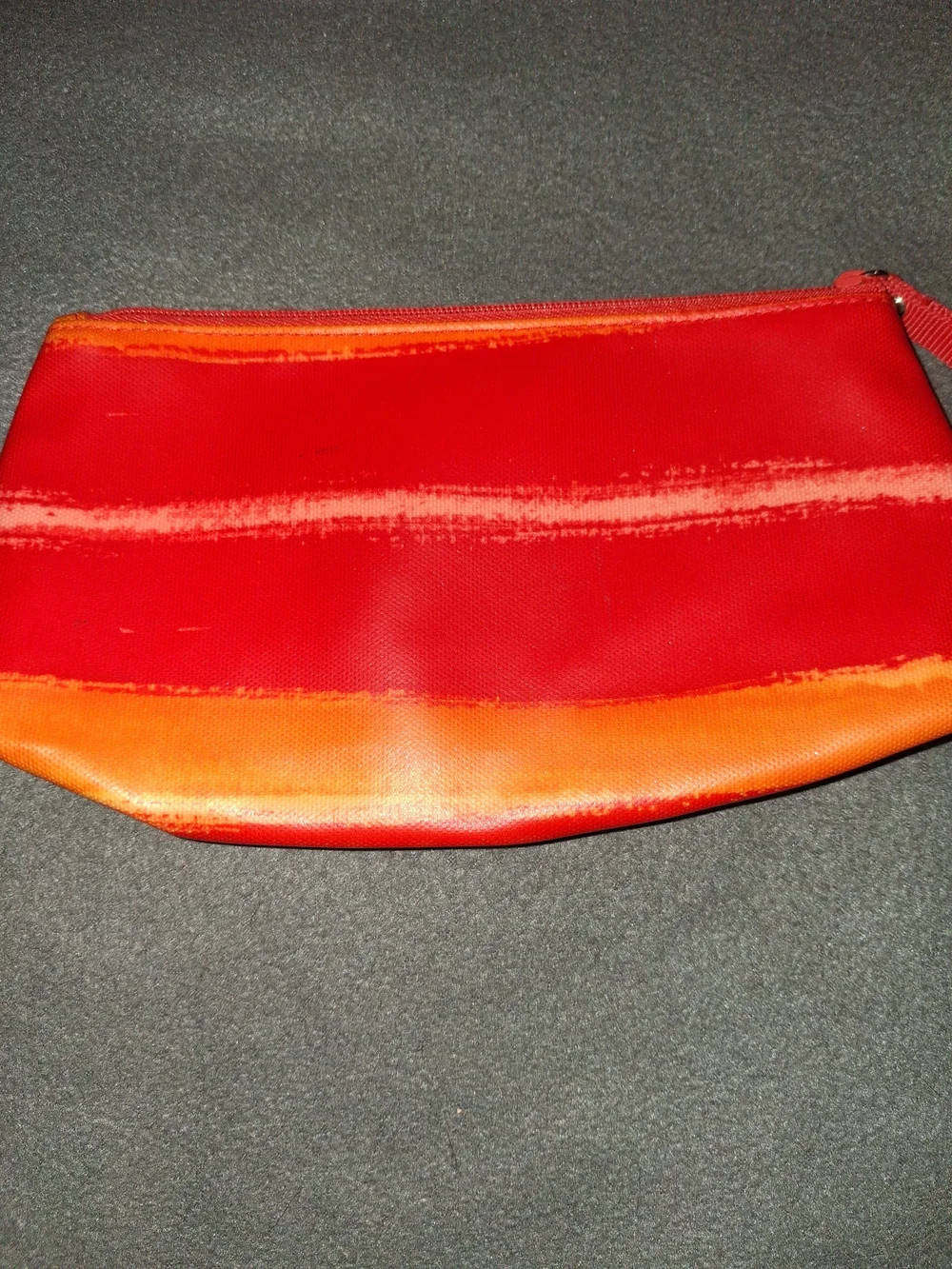 Red and Orange Gradient Zip Pouch